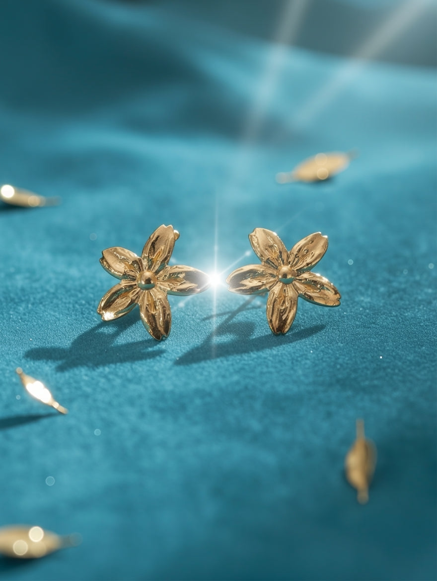 flower theamed earrings