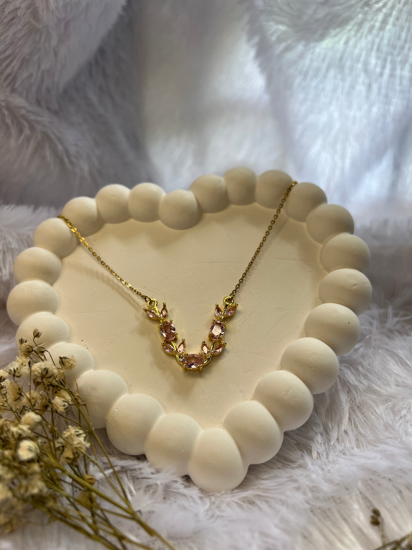 Pink tulip chain 