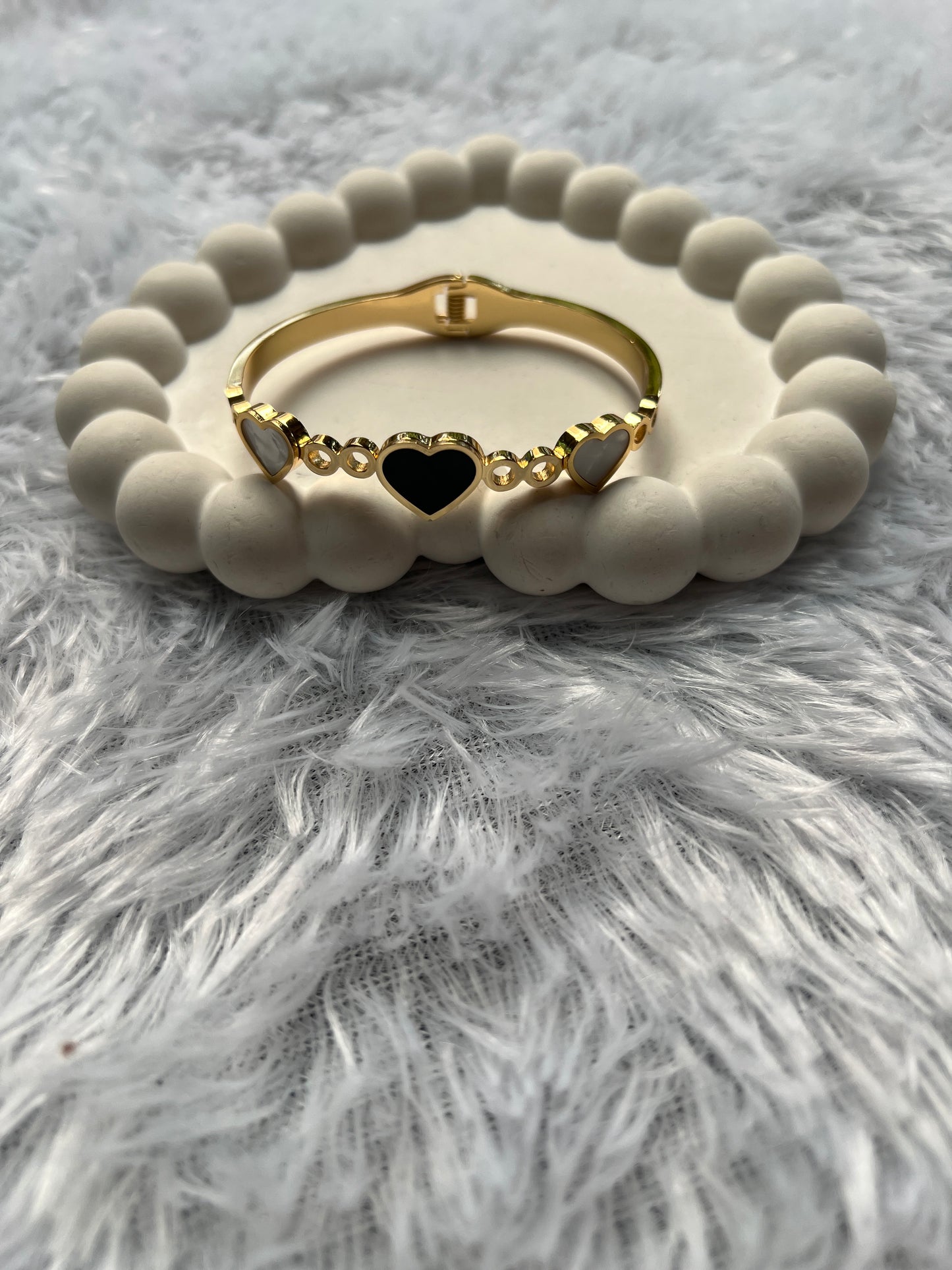 Twin Heart Bangle