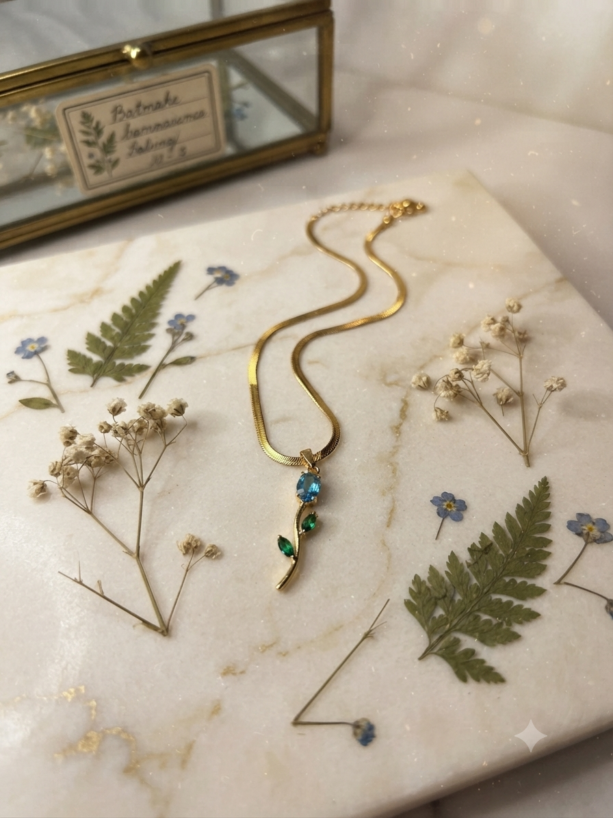 Blue&Green tulip pendend