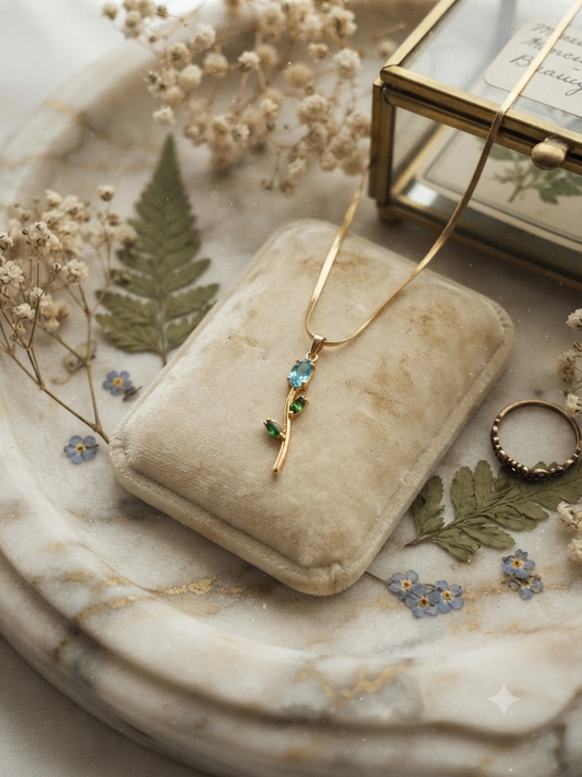 Blue&Green tulip pendend