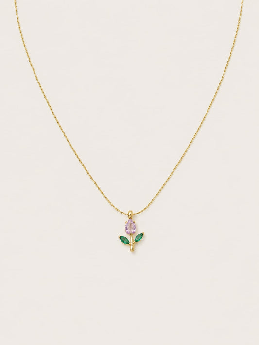 Minimal tulip pendent(pink)