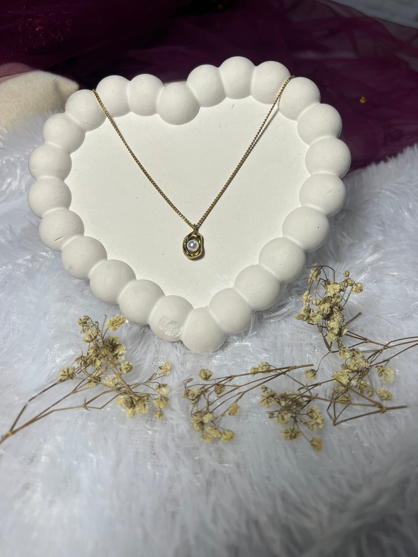 Pearl attached pendent