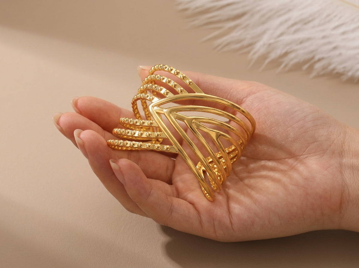 Contemporary cuff bangle