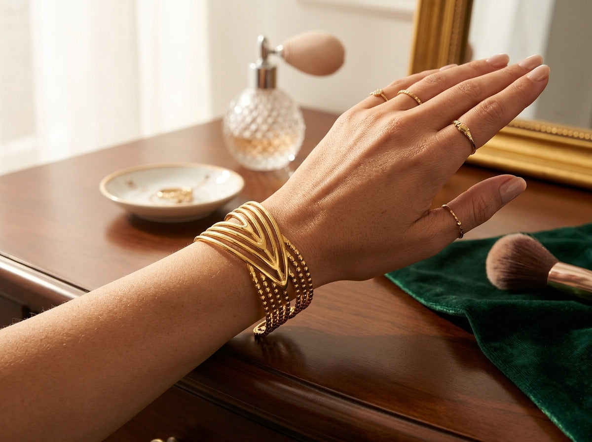Contemporary cuff bangle