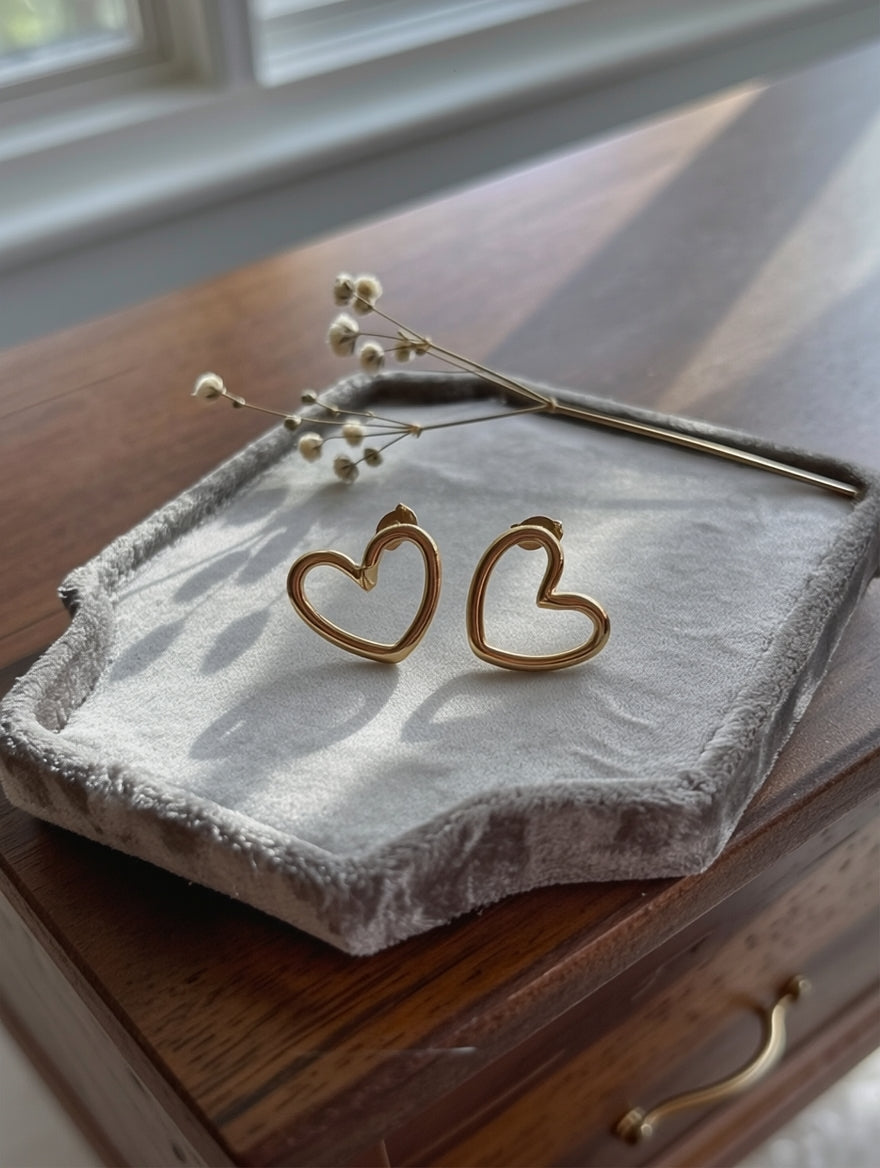 Heart Whisper Studs