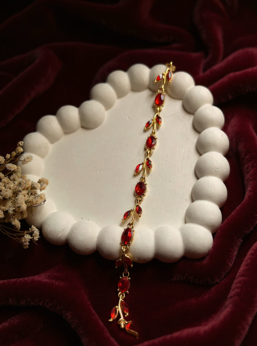 Ruby Ripple Bracelet  Hj-1080