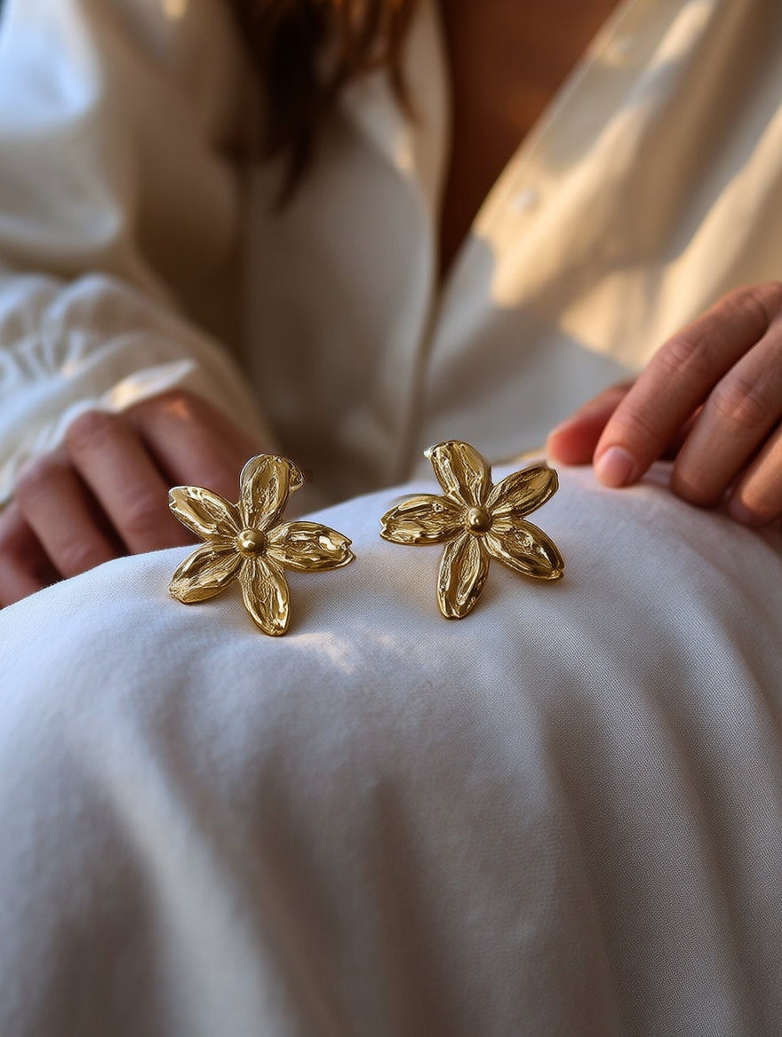 flower theamed earrings
