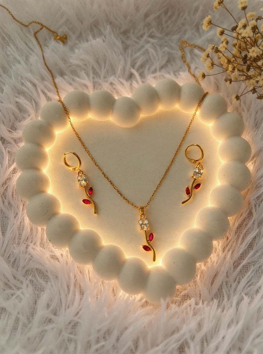 Tulip Gold Chain Set  HJ-1073