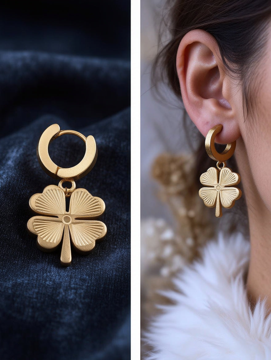 Clover theamed earrings