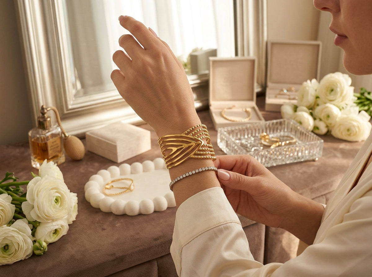 Contemporary cuff bangle