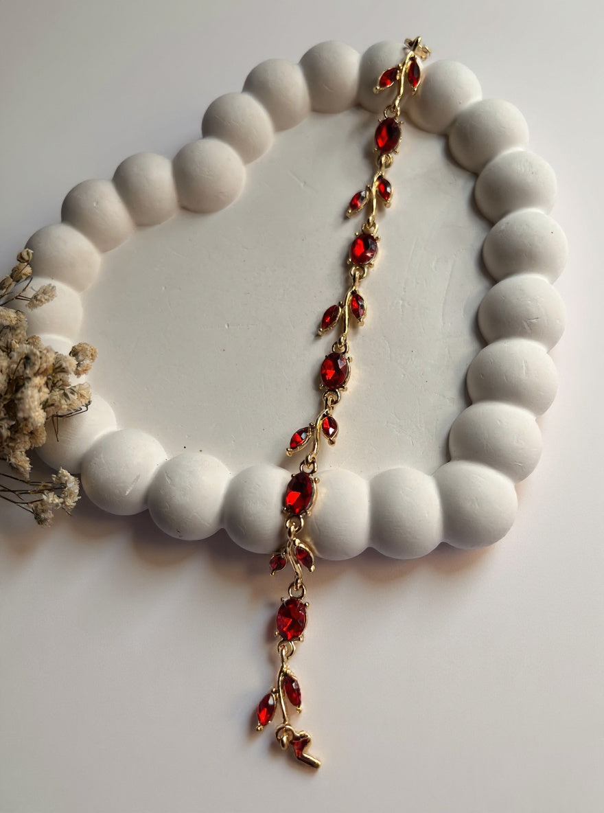 Ruby Ripple Bracelet  Hj-1080