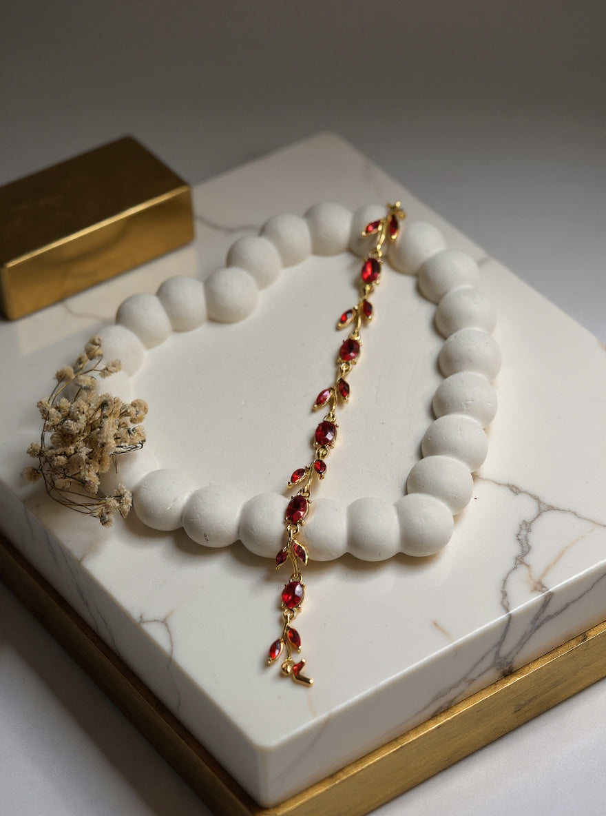 Ruby Ripple Bracelet  Hj-1080