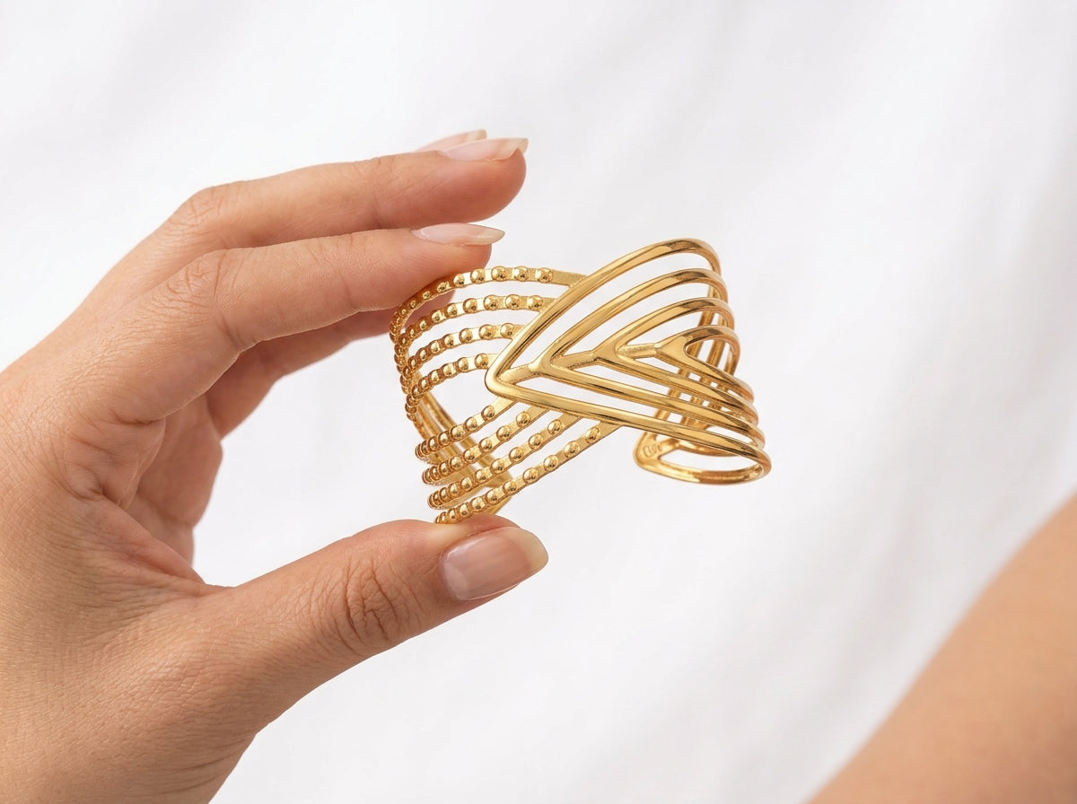 Contemporary cuff bangle