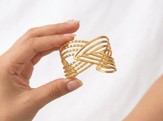Contemporary cuff bangle