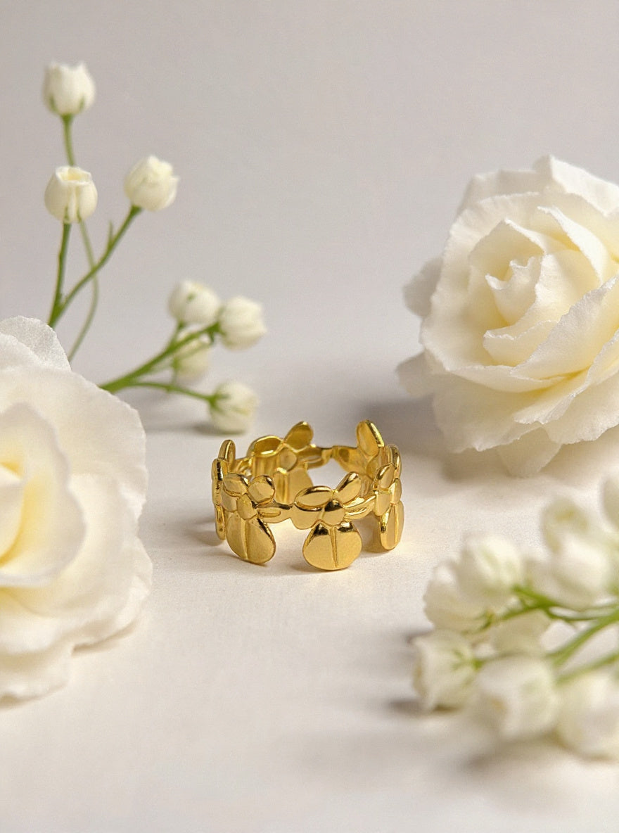 Leaf themed ring   HJ-1060