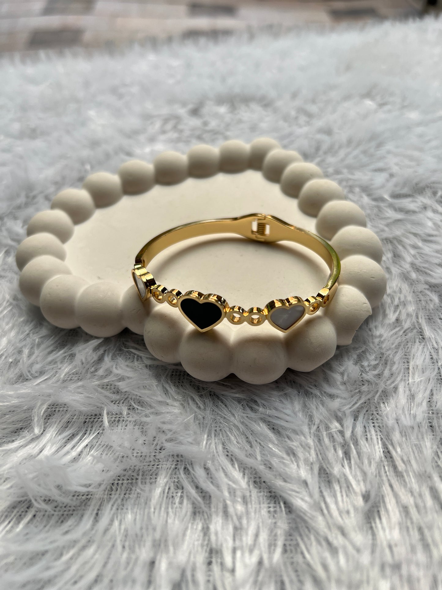 Twin Heart Bangle