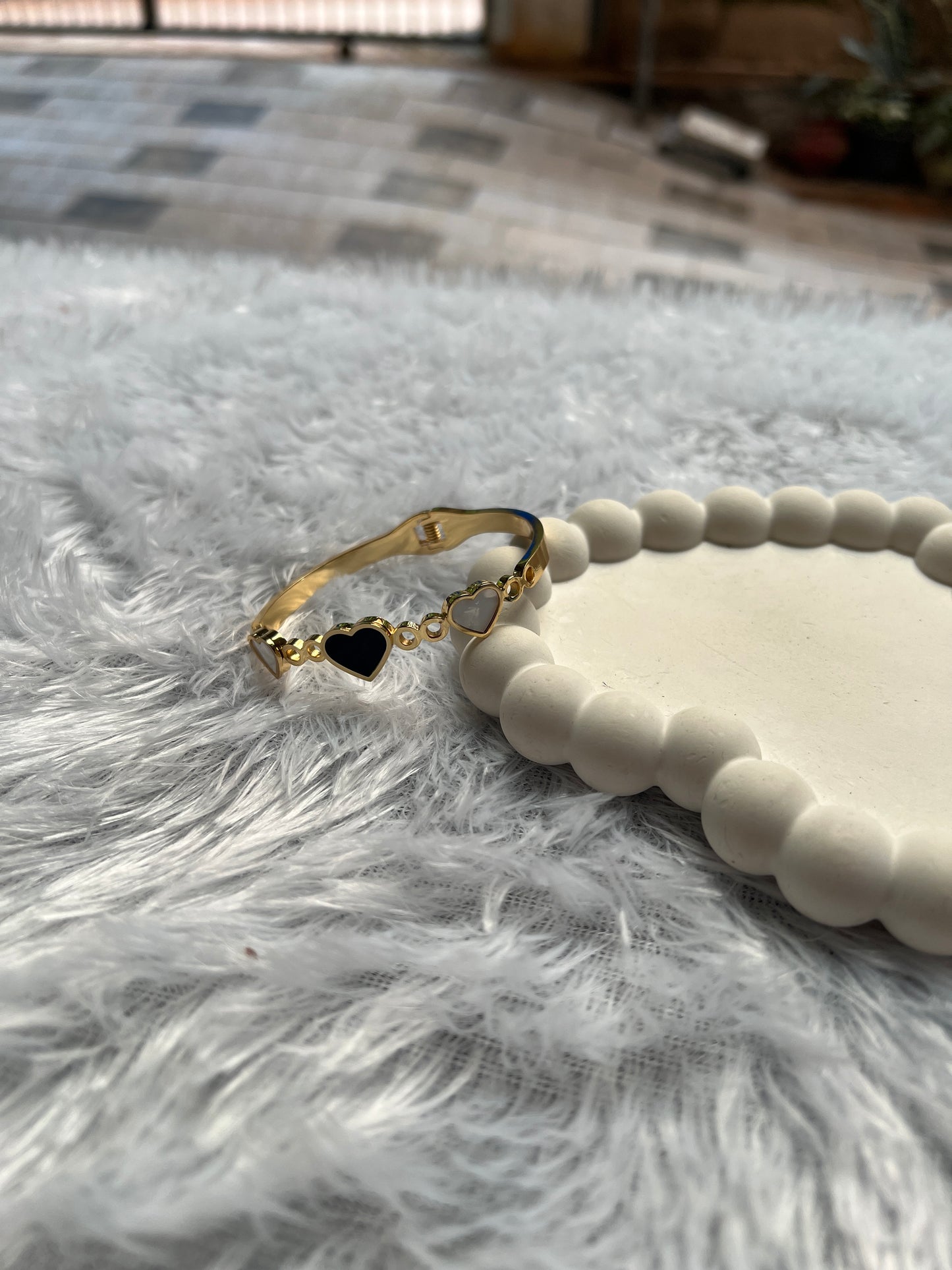 Twin Heart Bangle